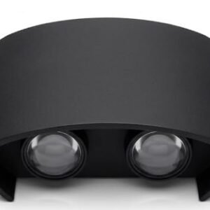 ENAARGY Lexus LED Wall Light, Outdoor, 3000K, IP65, Black, 2 Years Warranty ((4WAY) WW)