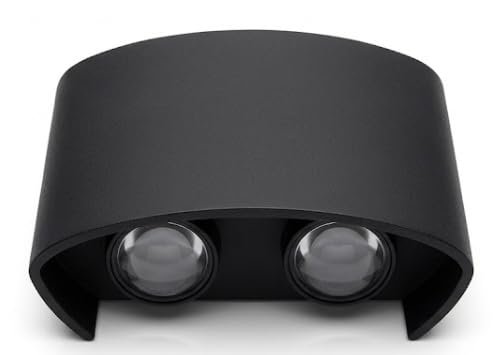 ENAARGY Lexus LED Wall Light, Outdoor, 3000K, IP65, Black, 2 Years Warranty ((4WAY) WW)