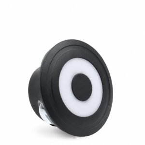 ENAARGY Glow Sphere LED Outdoor Light, Black, Wall Mount, Modern Style, for Home, Office and Commercial Use (6, Watts)
