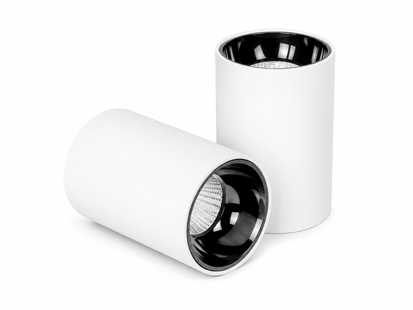 ENAARGY CYLINTECH Cylinder Surface COB LED Spotlight, Black, 3000K / 4000K / 5500K, Aluminium, Surface Mount, Modern Style (White, Warm White, 12, Watts)