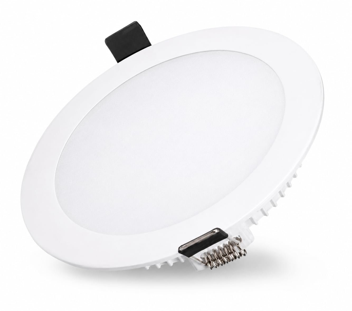 ENAARGY Precision Glow Round and Square PC Backlit LED Panel Light, 6W-18W, 3000K/4000K/6500K, Recessed, 120° Beam Angle (Square, Warm White, 12, Watts)