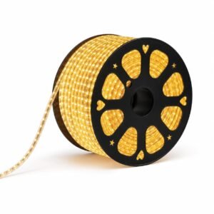 ENAARGY Glowstone LED Rope Light, Flexible, IP65 Waterproof, 220-240V, Multiple Colour Options, 2 Years Warranty (Amber, 45, Centimeters)