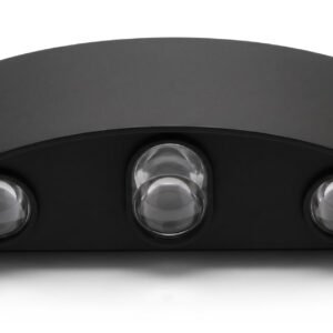 ENAARGY Lexus LED Wall Light, Outdoor, 3000K, IP65, Black, 2 Years Warranty (6WAY) WW