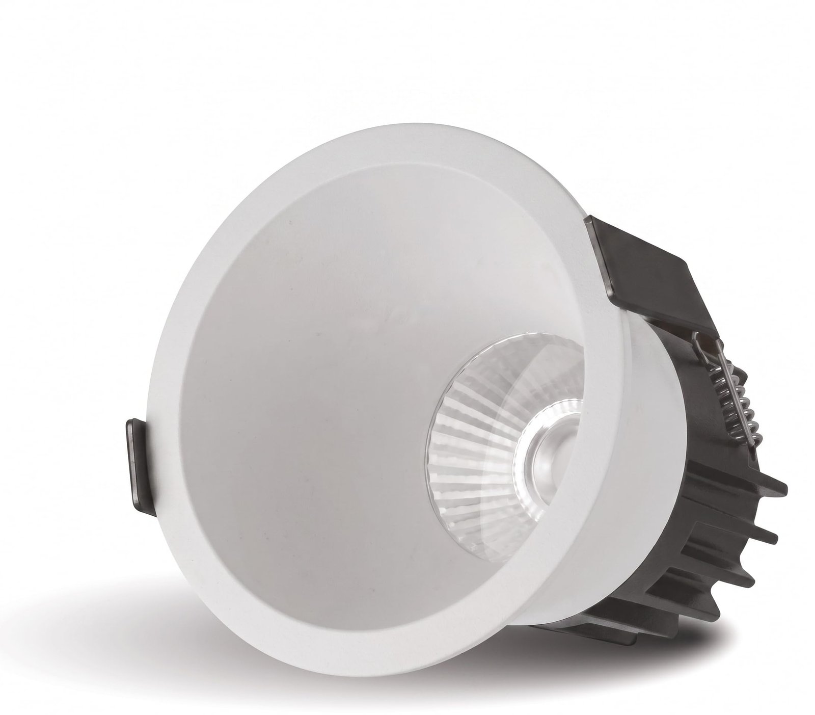 ENAARGY Premium COB Light, Black Aluminium, Sharp Focus, Deep Reflector, Aluminium Heat Sink (White, Warm White, 18, Watts)