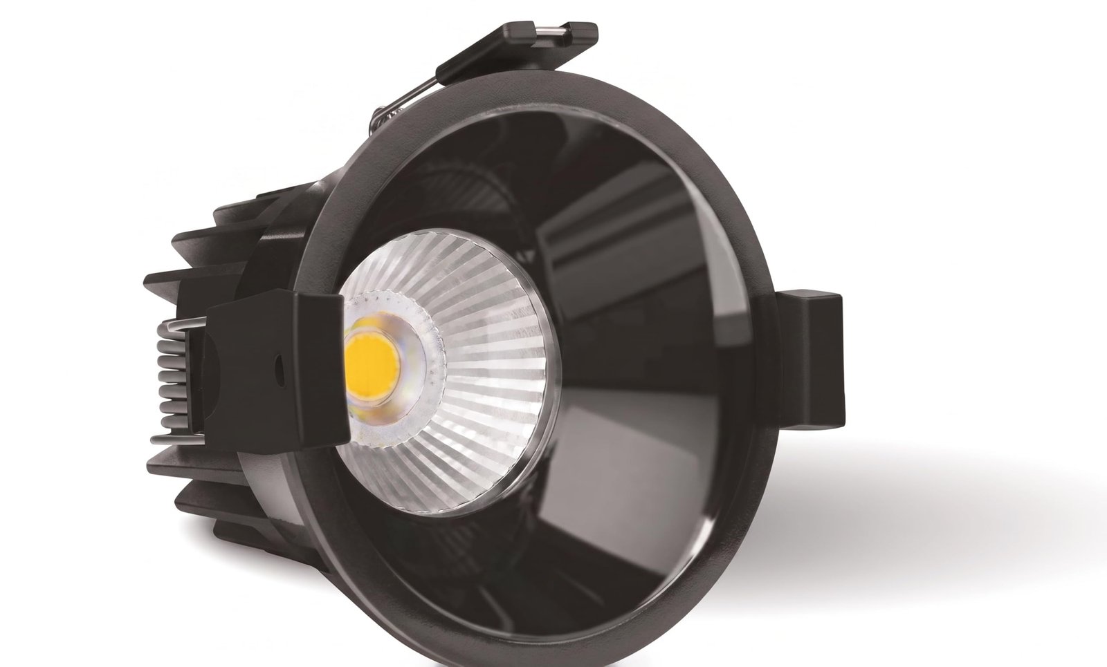 ENAARGY Premium COB Light, Black Aluminium, Sharp Focus, Deep Reflector, Aluminium Heat Sink (Black Shine, Cool White, 7, Watts)