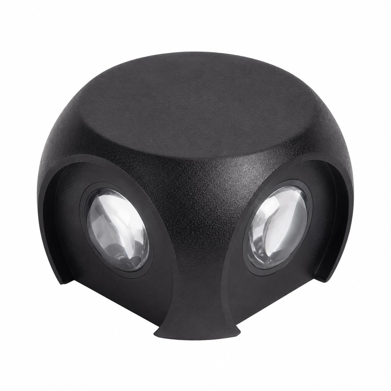 ENAARGY Wave LED Wall Light, Outdoor,IP65, 4-Way, Black (4WAY)