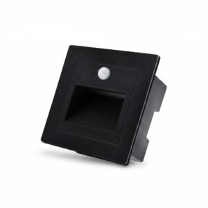 ENAARGY Step Light LED Foot Light, Aluminium, Wall Staircase Ambience Lighting, 2 Years Warranty (Black(3X3), Cool White, 3, Watts)