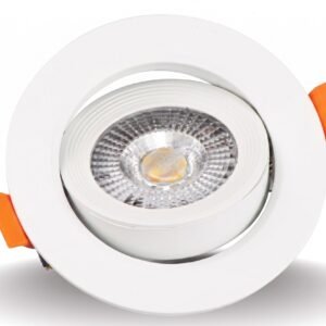 ENAARGY Nexa Shine COB LED Recessed Spotlight, Neo Swivel Design, High CRI, 3000K/4000K/6500K, (Warm White, 3, Watts)