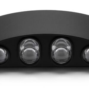 ENAARGY Lexus LED Wall Light, Outdoor, 3000K, IP65, Black, 2 Years Warranty ((8WAY) WW)