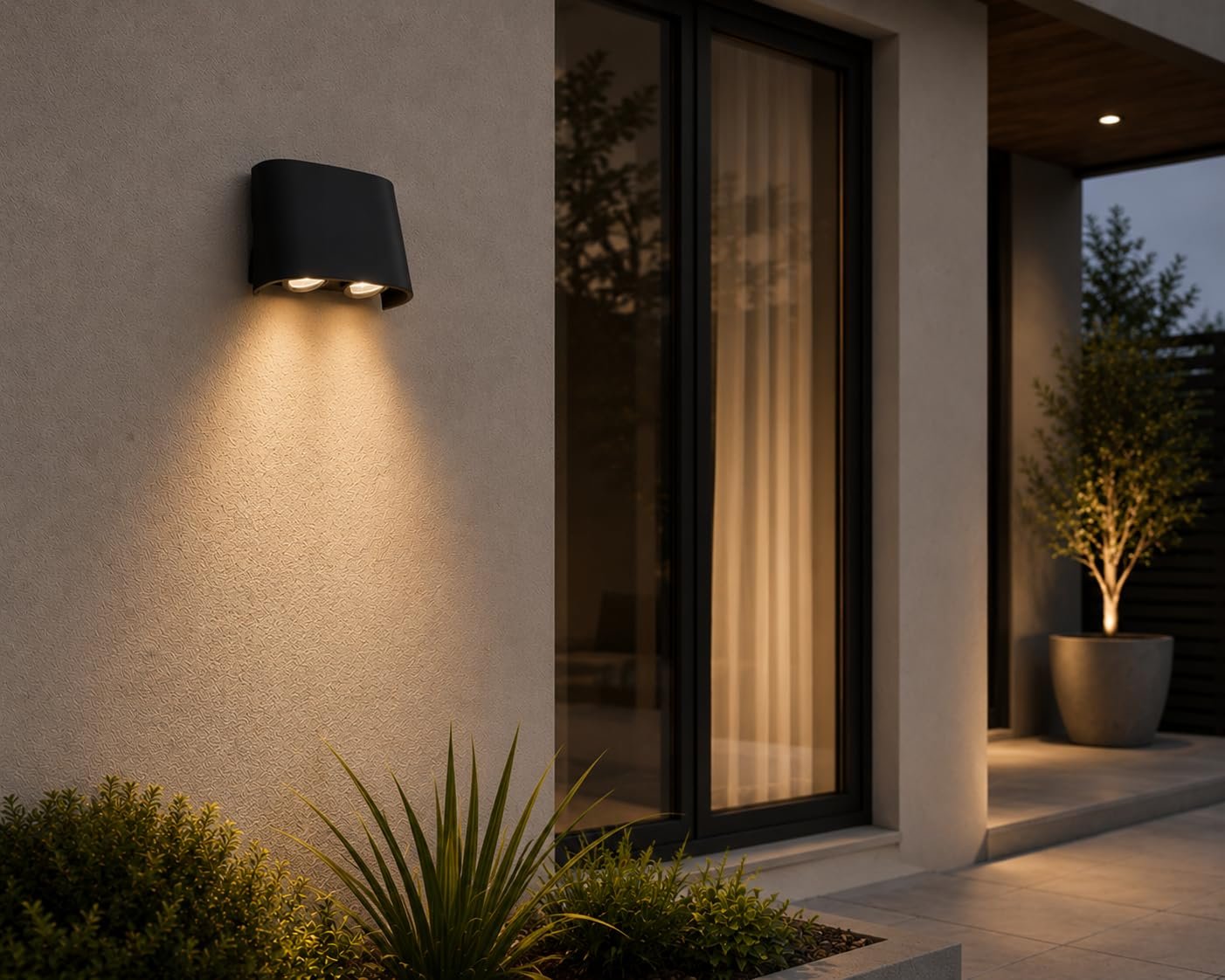 ENAARGY Lexus LED Wall Light, Outdoor, 3000K, IP65, Black, 2 Years Warranty ((4WAY) WW) - Image 3
