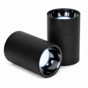 ENAARGY CYLINTECH Cylinder Surface COB LED Spotlight, Black, 3000K / 4000K / 5500K, Aluminium, Surface Mount, Modern Style