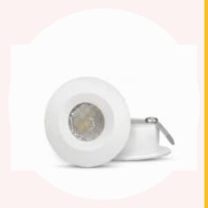 ENAARGY Glow 2W LED Spotlight, Recess-Mounted, Glare-Free, 32mm Cut Out, 220-240V, Multiple Colour Options (Blue, 10)