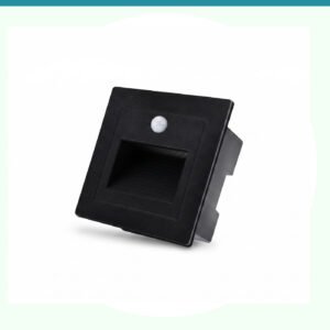 ENAARGY Step Light LED Foot Light, Aluminium, Wall Staircase Ambience Lighting, 2 Years Warranty (Black(3X3), Warm White, 3, Watts)