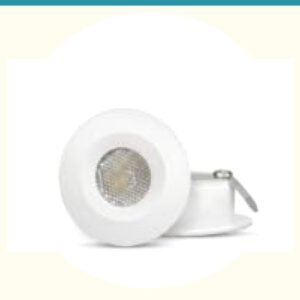ENAARGY Glow 2W LED Spotlight, Recess-Mounted, Glare-Free, 32mm Cut Out, 220-240V, Multiple Colour Options (Red, 4)