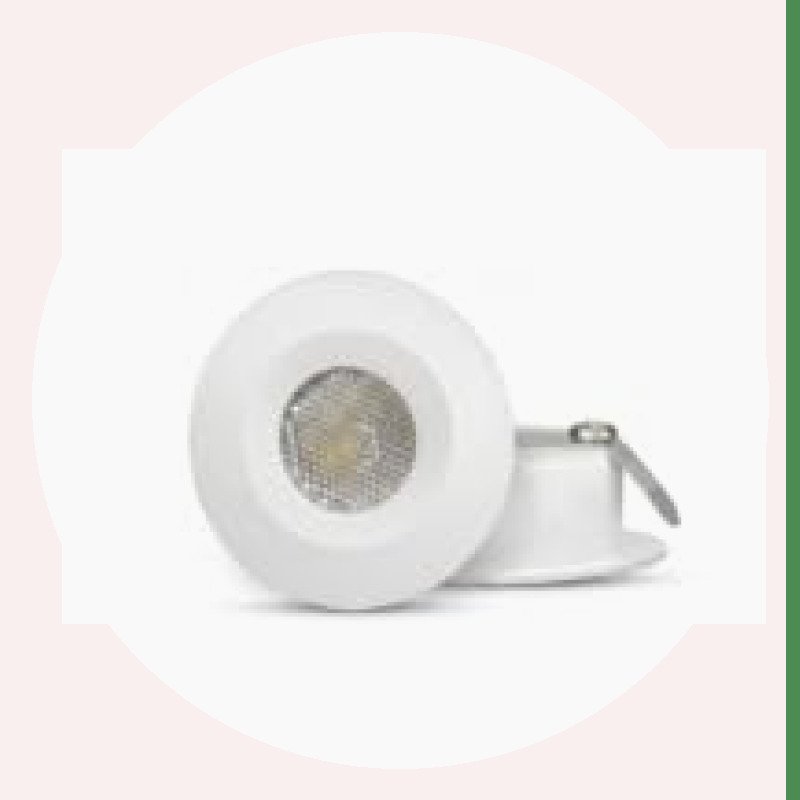 ENAARGY Glow 2W LED Spotlight, Recess-Mounted, Glare-Free, 32mm Cut Out, 220-240V, Multiple Colour Options (Cool Daylight, 8)