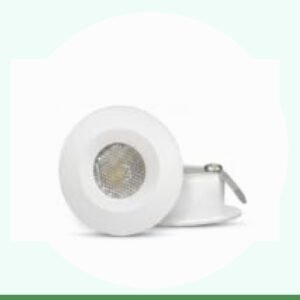 ENAARGY Glow 2W LED Spotlight, Recess-Mounted, Glare-Free, 32mm Cut Out, 220-240V, Multiple Colour Options (Blue, 4)