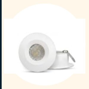 ENAARGY Glow 2W LED Spotlight, Recess-Mounted, Glare-Free, 32mm Cut Out, 220-240V, Multiple Colour Options (Red, 2)