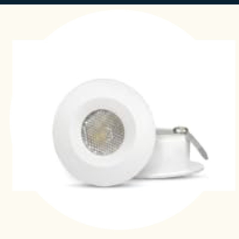 ENAARGY Glow 2W LED Spotlight, Recess-Mounted, Glare-Free, 32mm Cut Out, 220-240V, Multiple Colour Options (Cool Daylight, 2)
