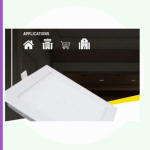 ENAARGY Bright Beam 2x2 LED Panel Light, 24W, 595mm x 595mm, 220-240V, Uniform Light Output