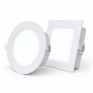 ENAARGY Precision Glow Round and Square PC Backlit LED Panel Light, 6W-18W, 3000K/4000K/6500K, Recessed, 120° Beam Angle