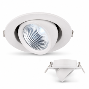 ENAARGY Nexa Shine COB LED Recessed Spotlight, Neo Swivel Design, High CRI, 3000K/4000K/6500K